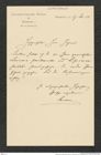 Nachlass Franz Steindachner, Brief von O. Steinhaus an Franz Steindachner (27.07.1909), Inv.Nr. 509.01, Seite 1